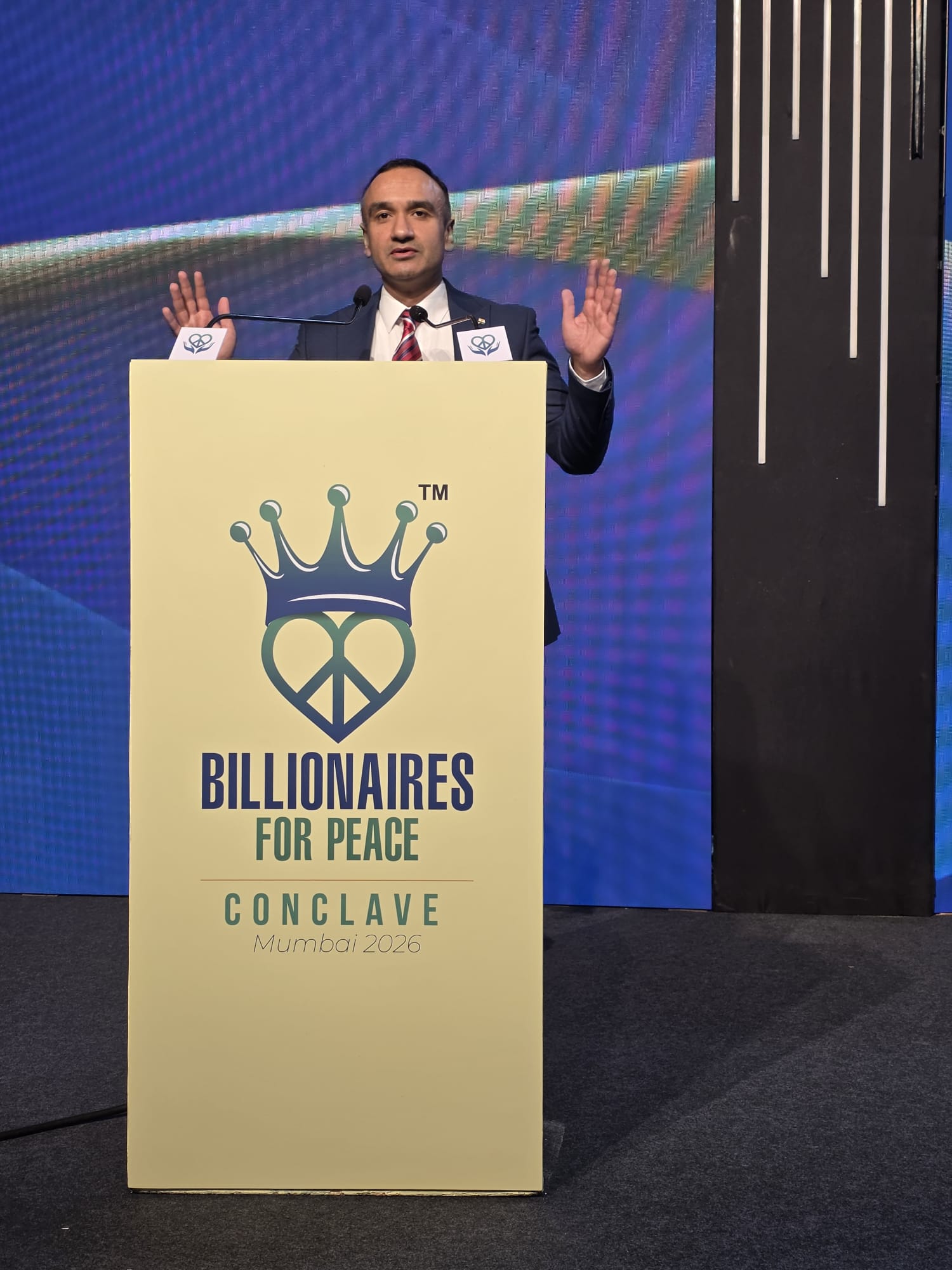 Neil Lal with global leaders at the Conclave